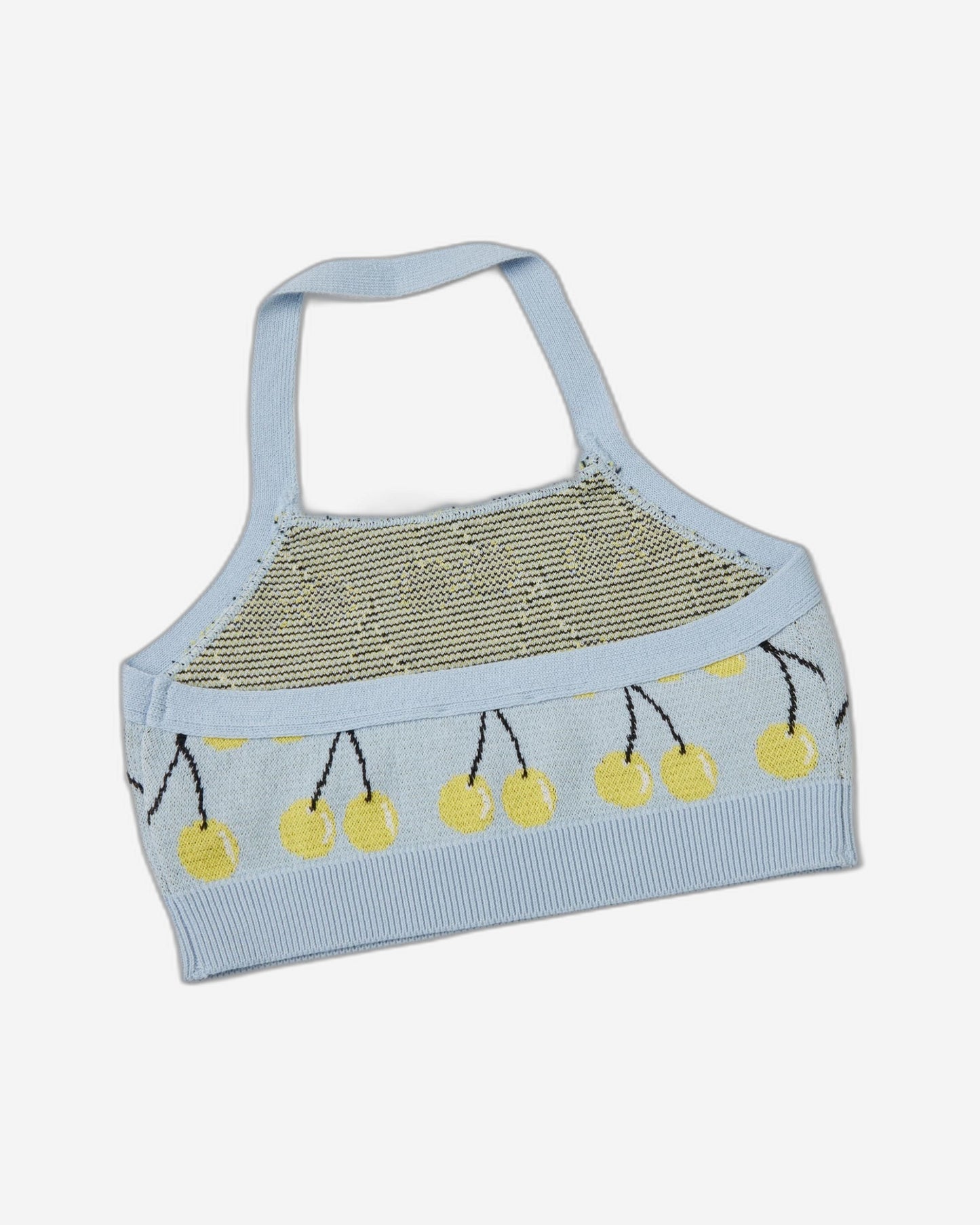 Crop top with fruit pattern