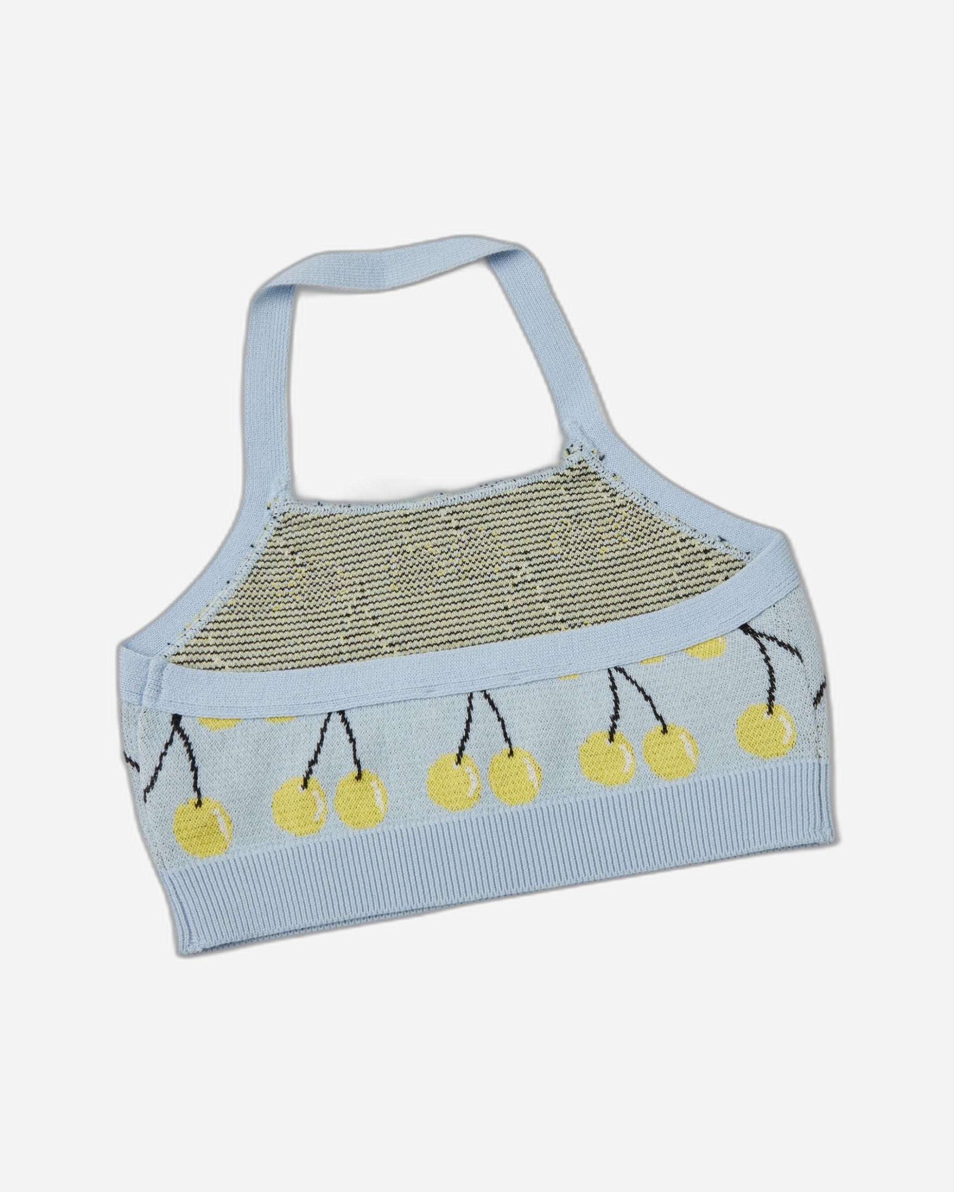 Crop top with fruit pattern