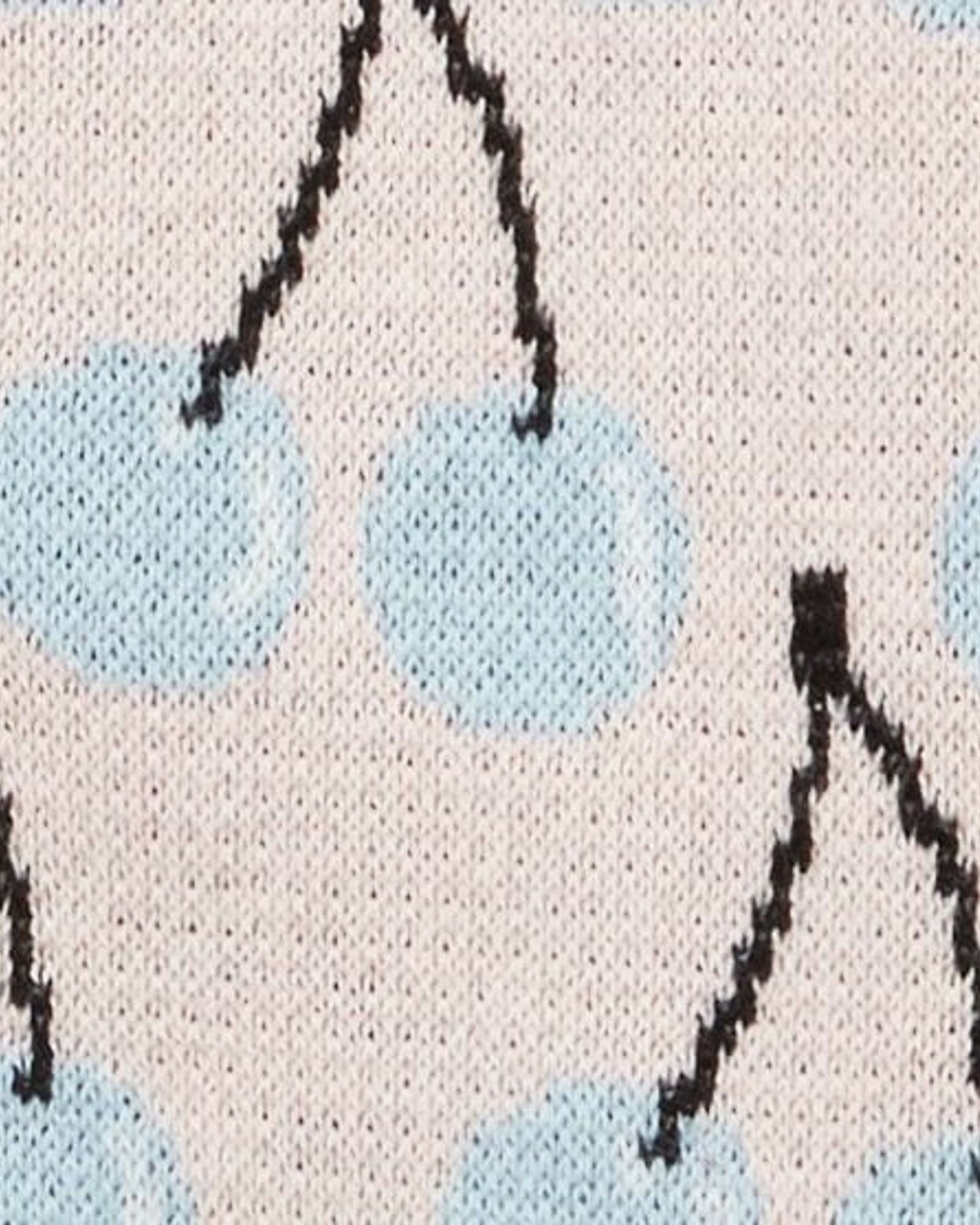 Cardigan with fruit pattern