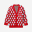 Cardigan with fruit pattern