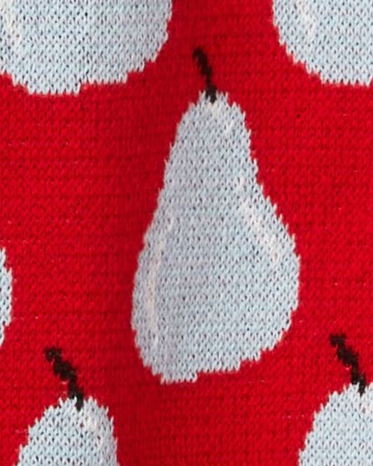 Cardigan with fruit pattern