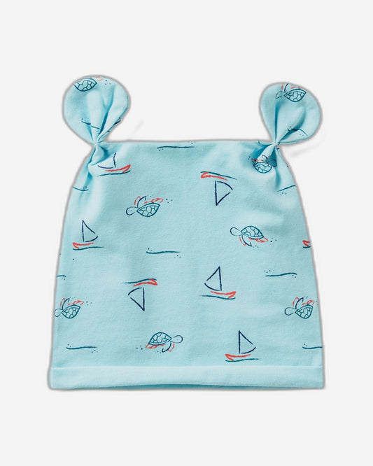 Printed cap in 100% cotton