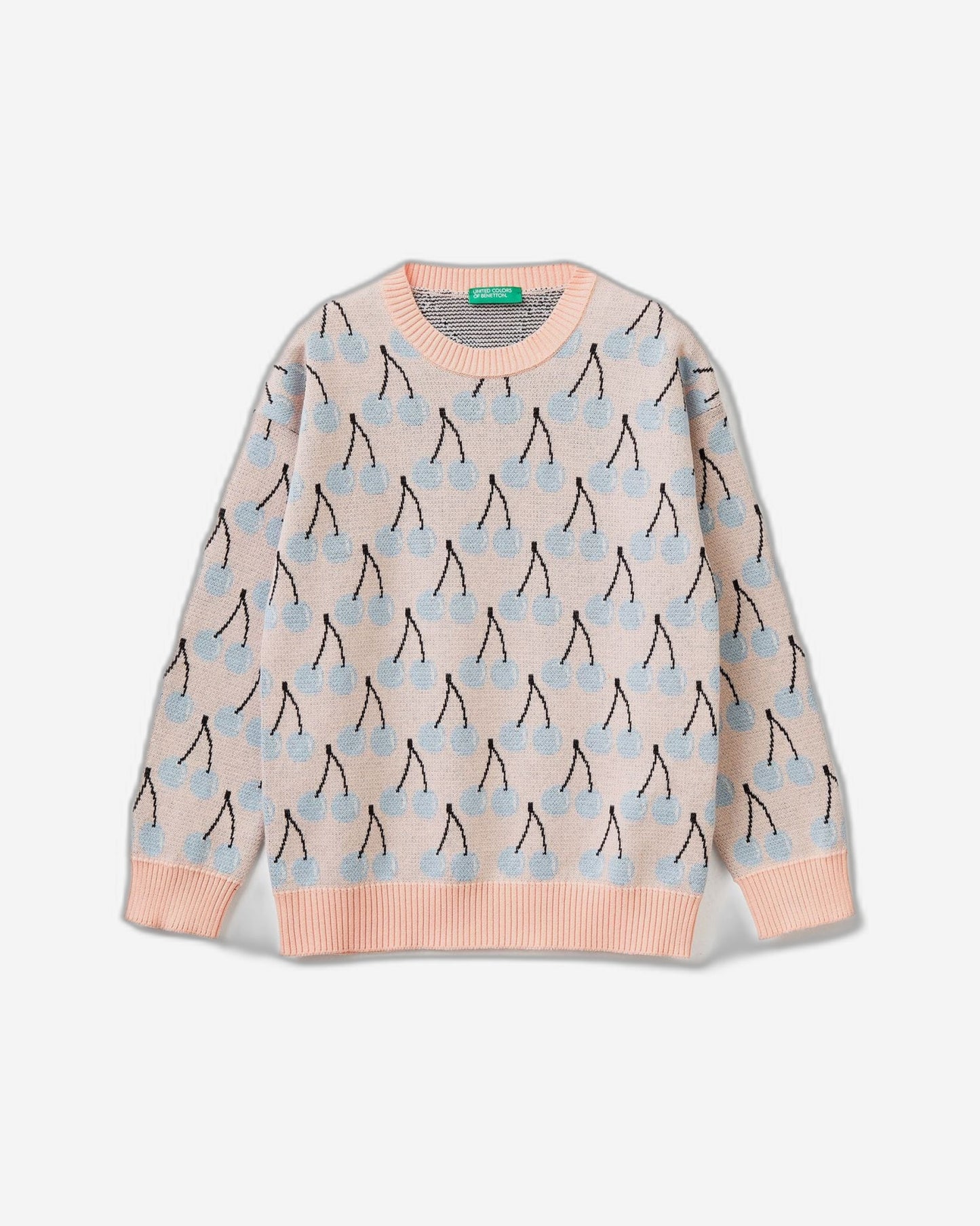 Sweater with fruit pattern