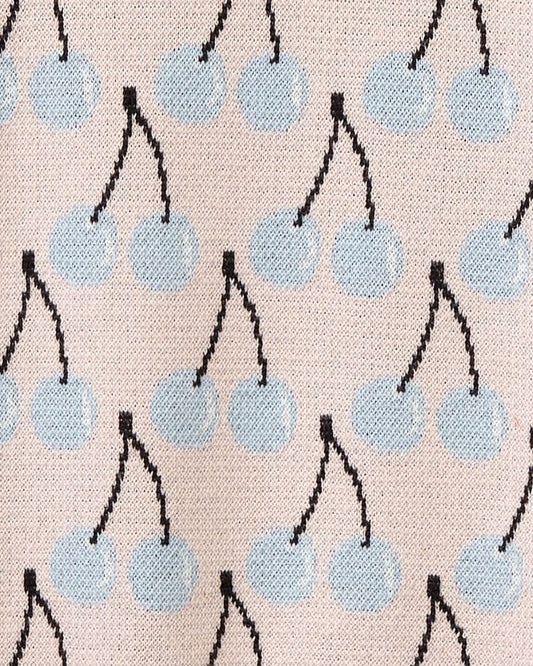 Sweater with fruit pattern