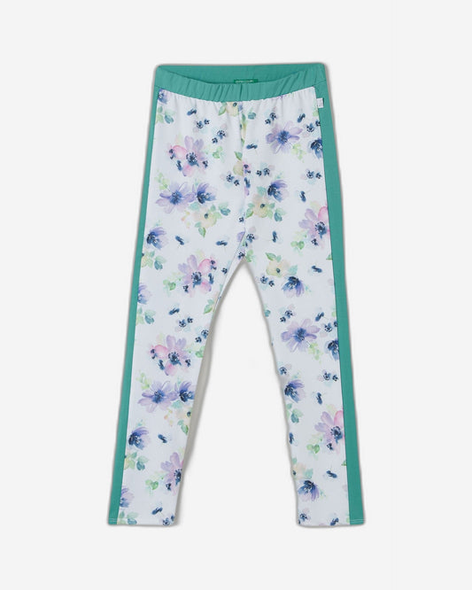 Leggings with floral print