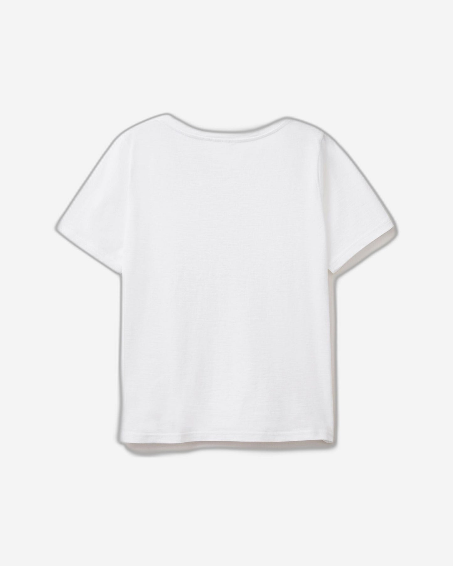 V-neck t-shirt in slub cotton