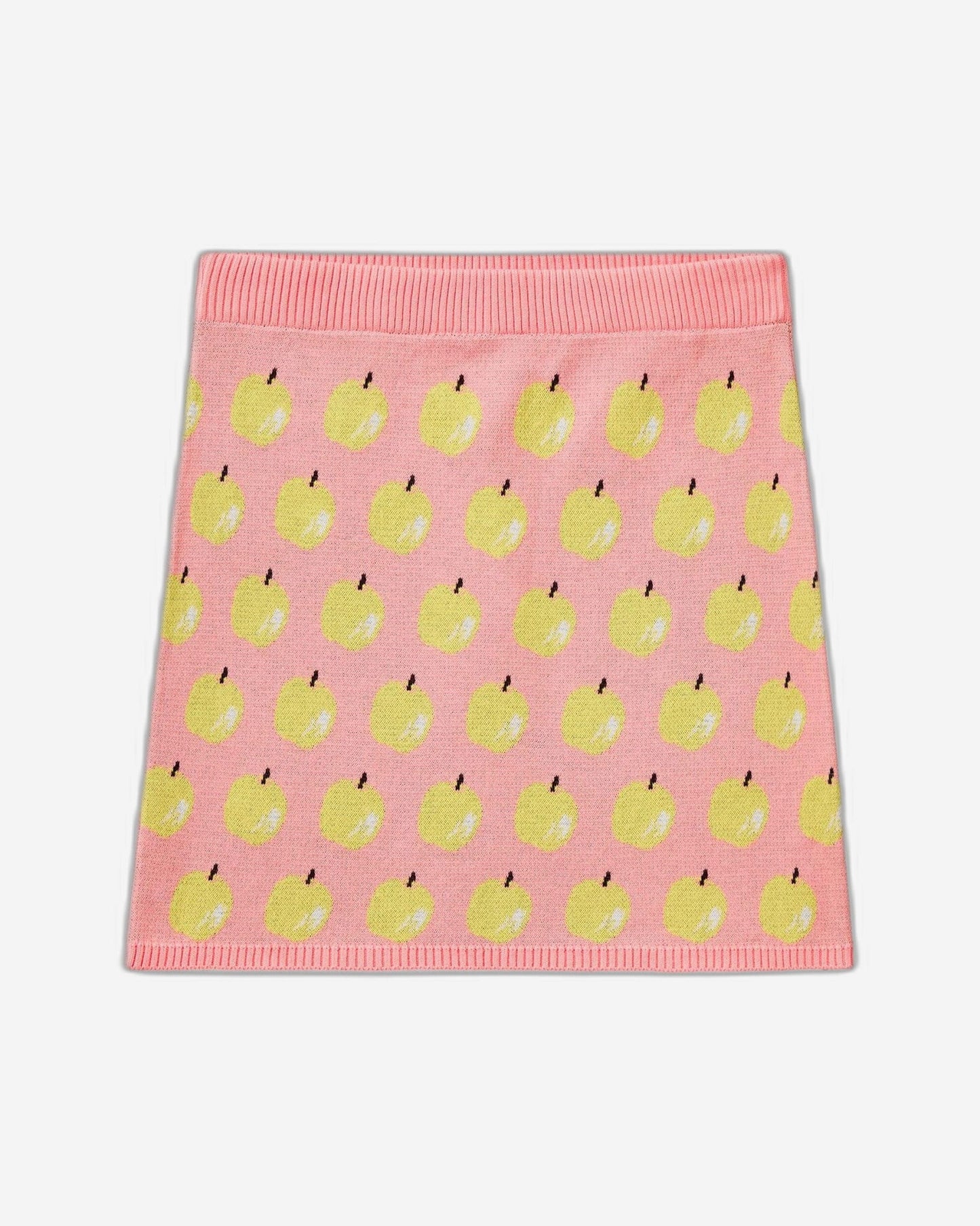 Mini skirt with fruit pattern