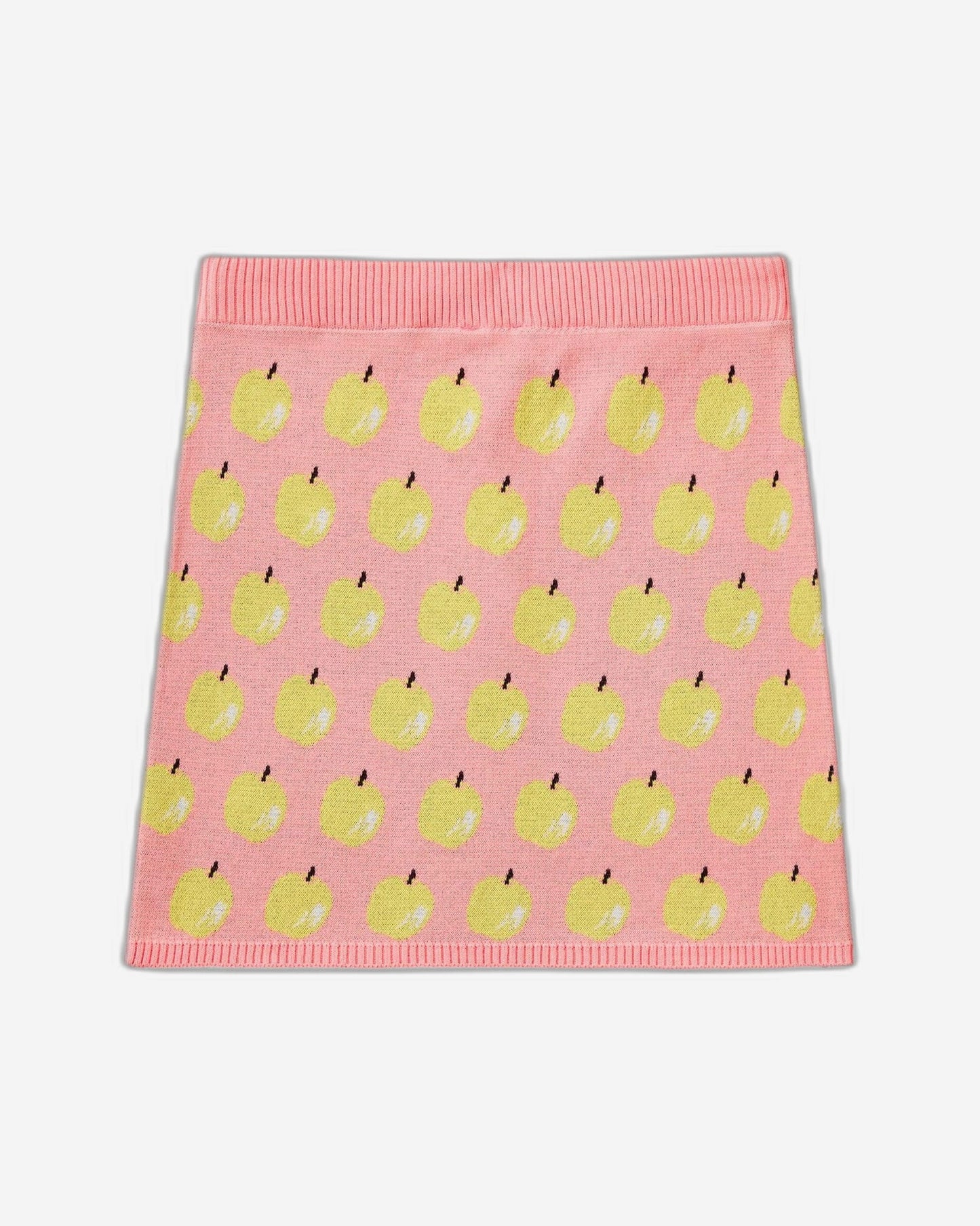Mini skirt with fruit pattern