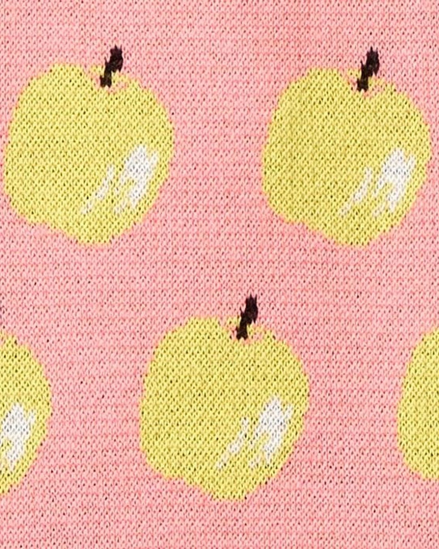 Mini skirt with fruit pattern