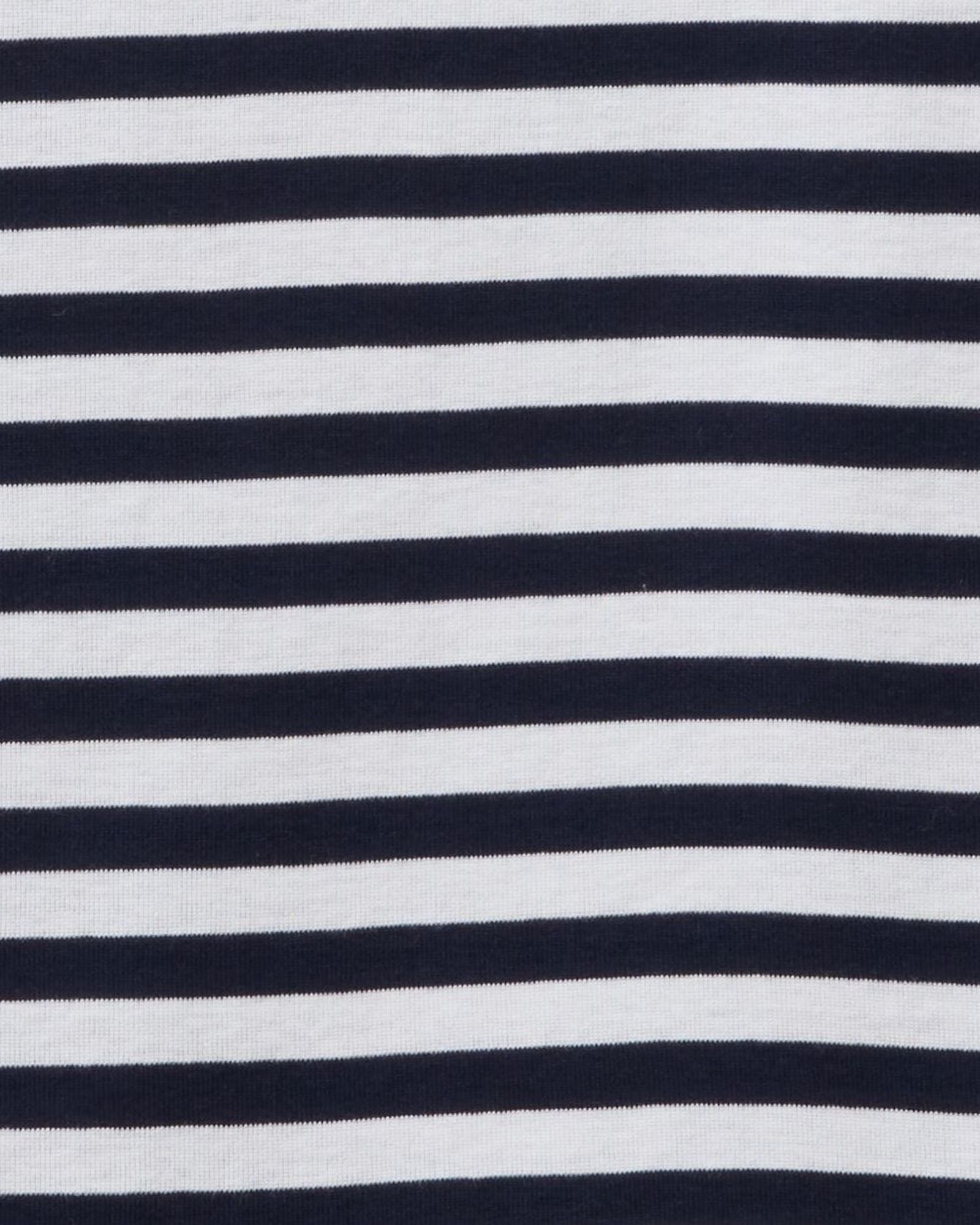 Striped 3/4 sleeve t-shirt in 100% cotton