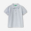 Short sleeve polo in organic cotton