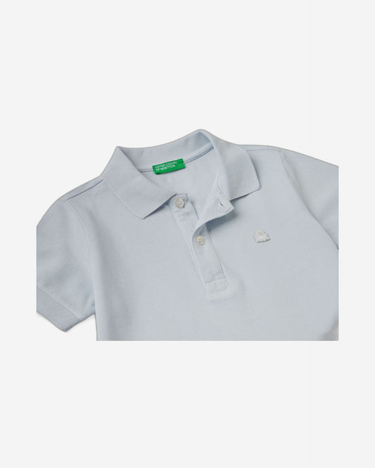 Short sleeve polo in organic cotton