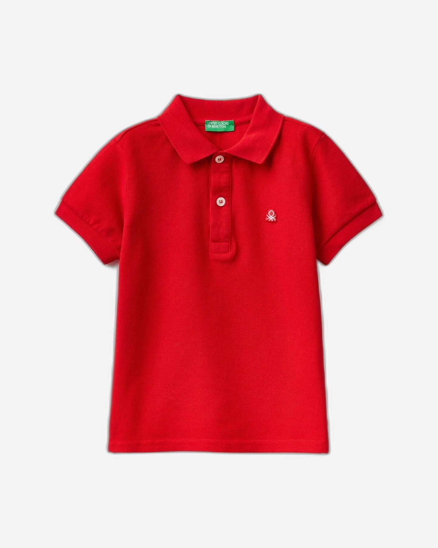 Short sleeve polo in organic cotton