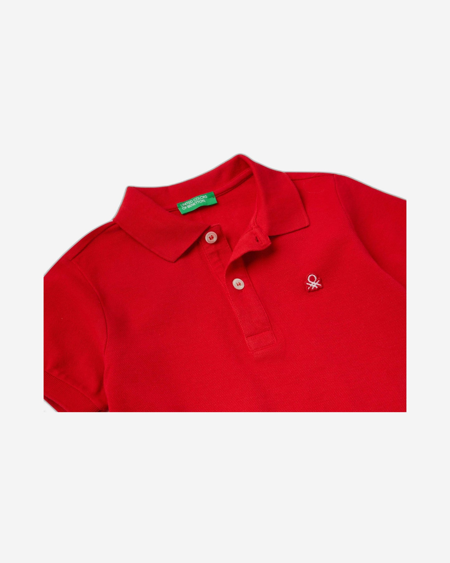 Short sleeve polo in organic cotton