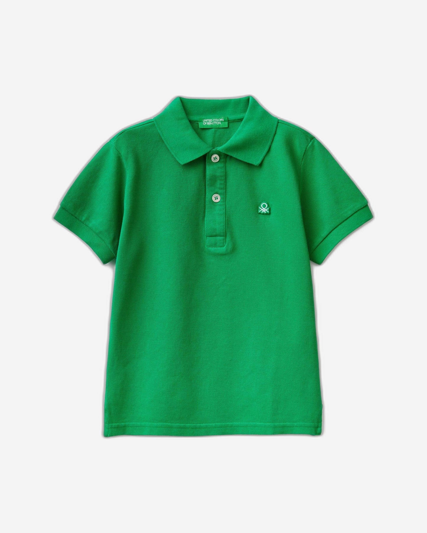 Short sleeve polo in organic cotton