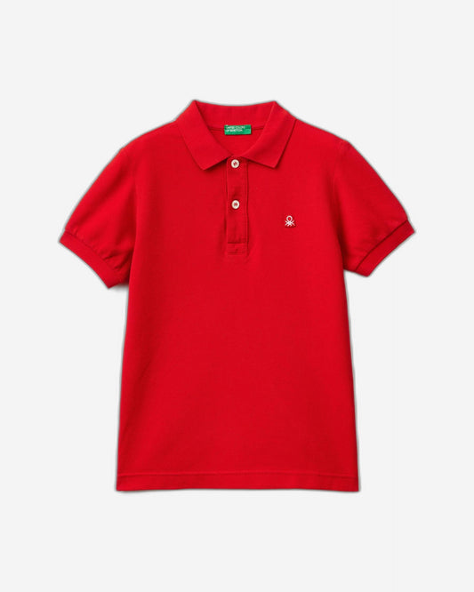 Slim fit polo in 100% organic cotton