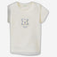 T-shirt with patch and print