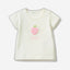 T-shirt with patch and print