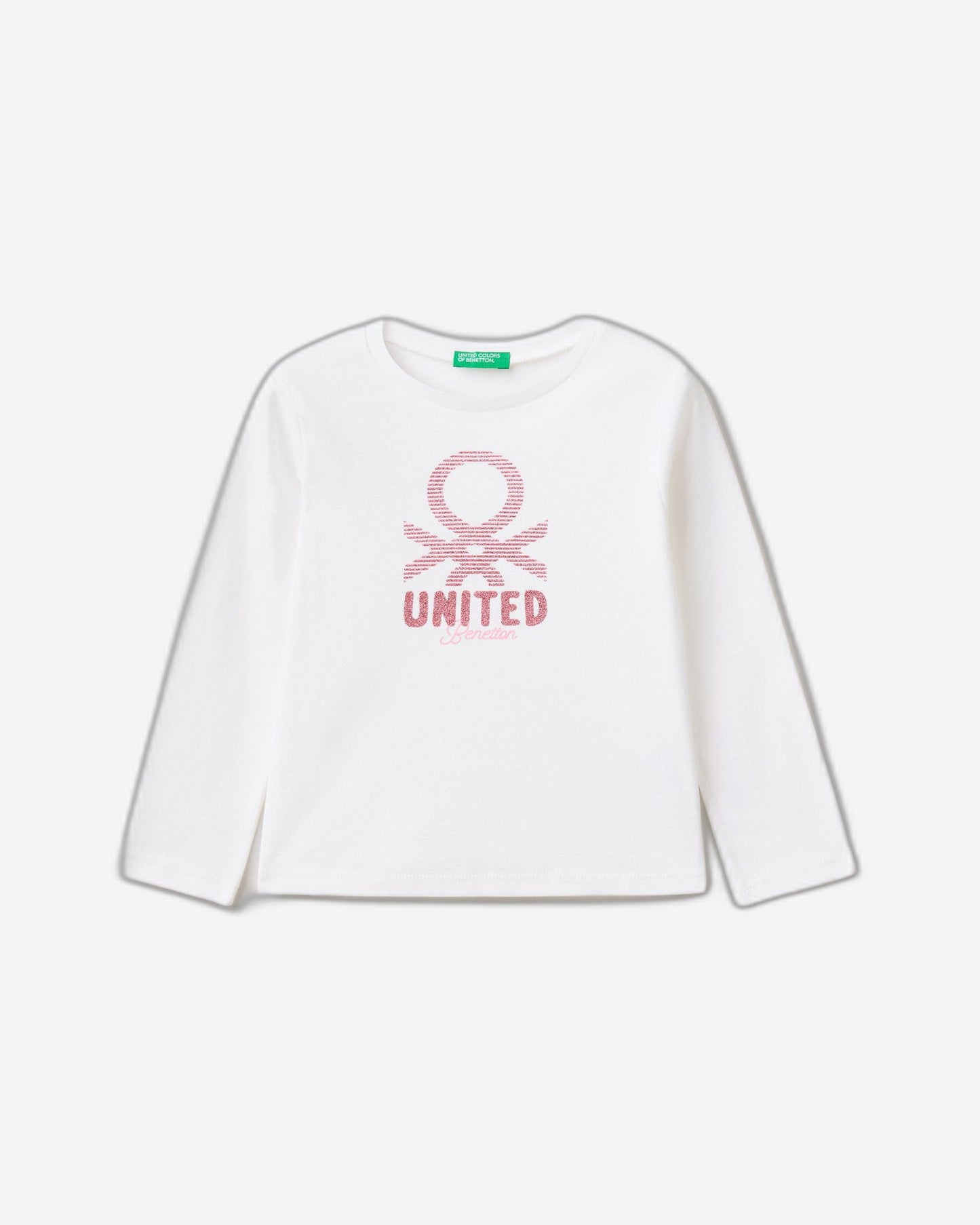 Long sleeve t-shirt with glitter print