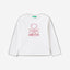 Long sleeve t-shirt with glitter print
