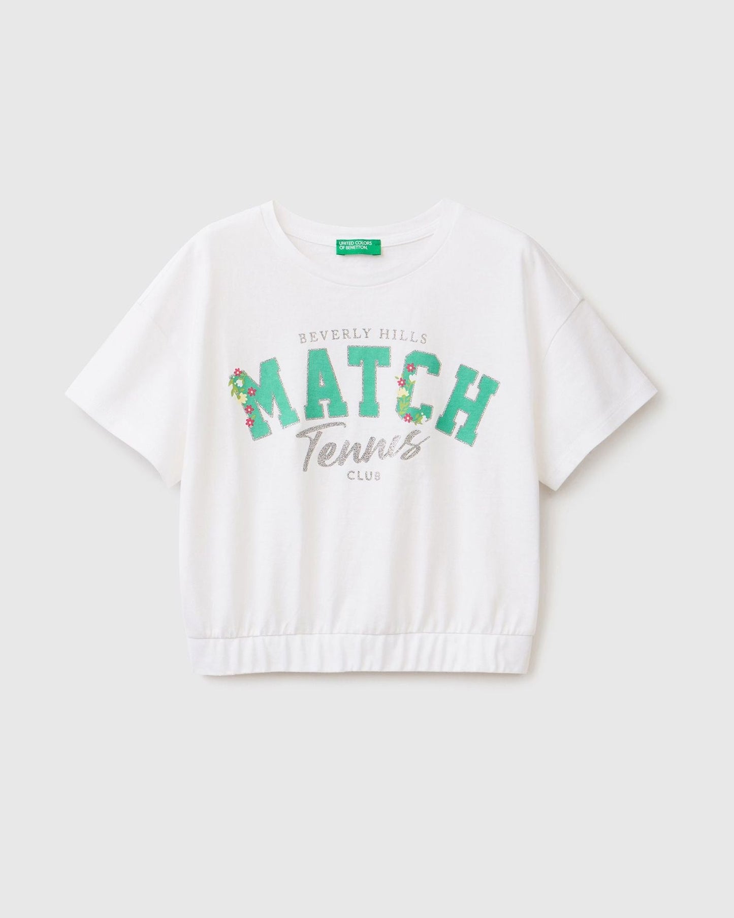 T-shirt with print and glitter