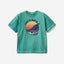 T-shirt with print and embroidery