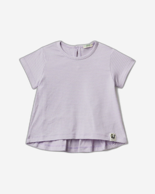 Striped t-shirt with ruffles