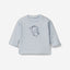 Soft sweatshirt in organic cotton with print