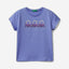 T-shirt with glittery logo in organic cotton