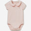 Onesie with collar in organic cotton