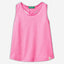 Tank top with back knot in recycled fabric