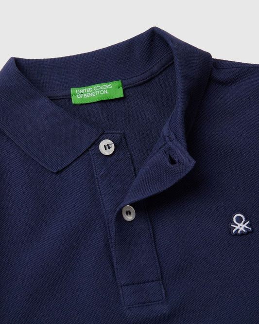 Slim fit polo in 100% organic cotton