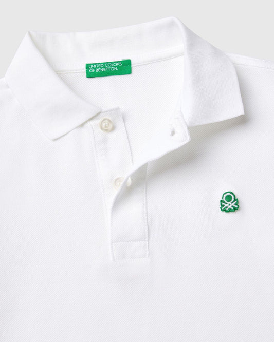 Slim fit polo in 100% organic cotton