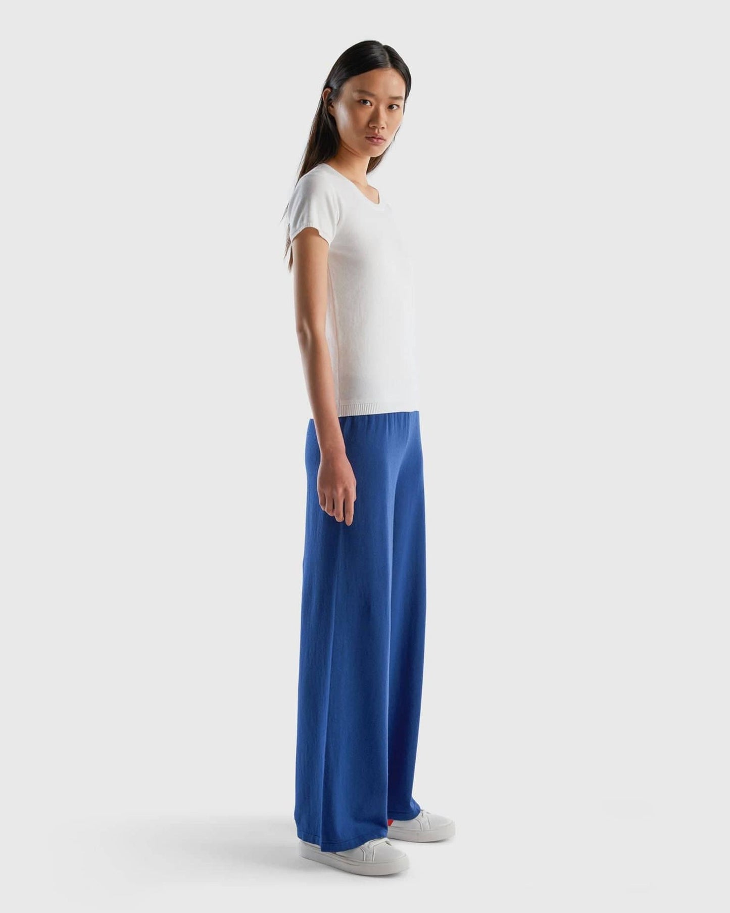 Short sleeve sweater in 100% cotton