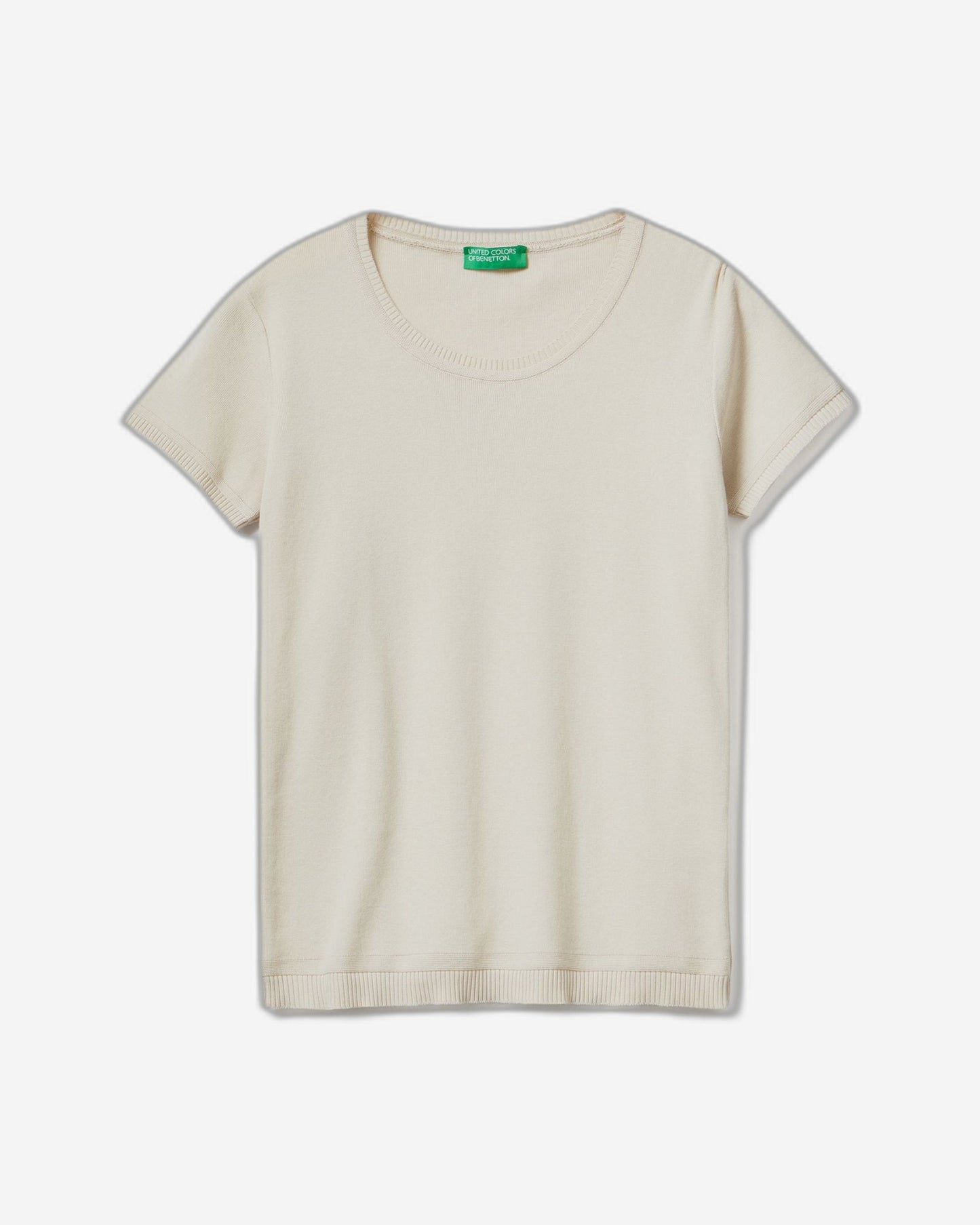 Short sleeve sweater in 100% cotton