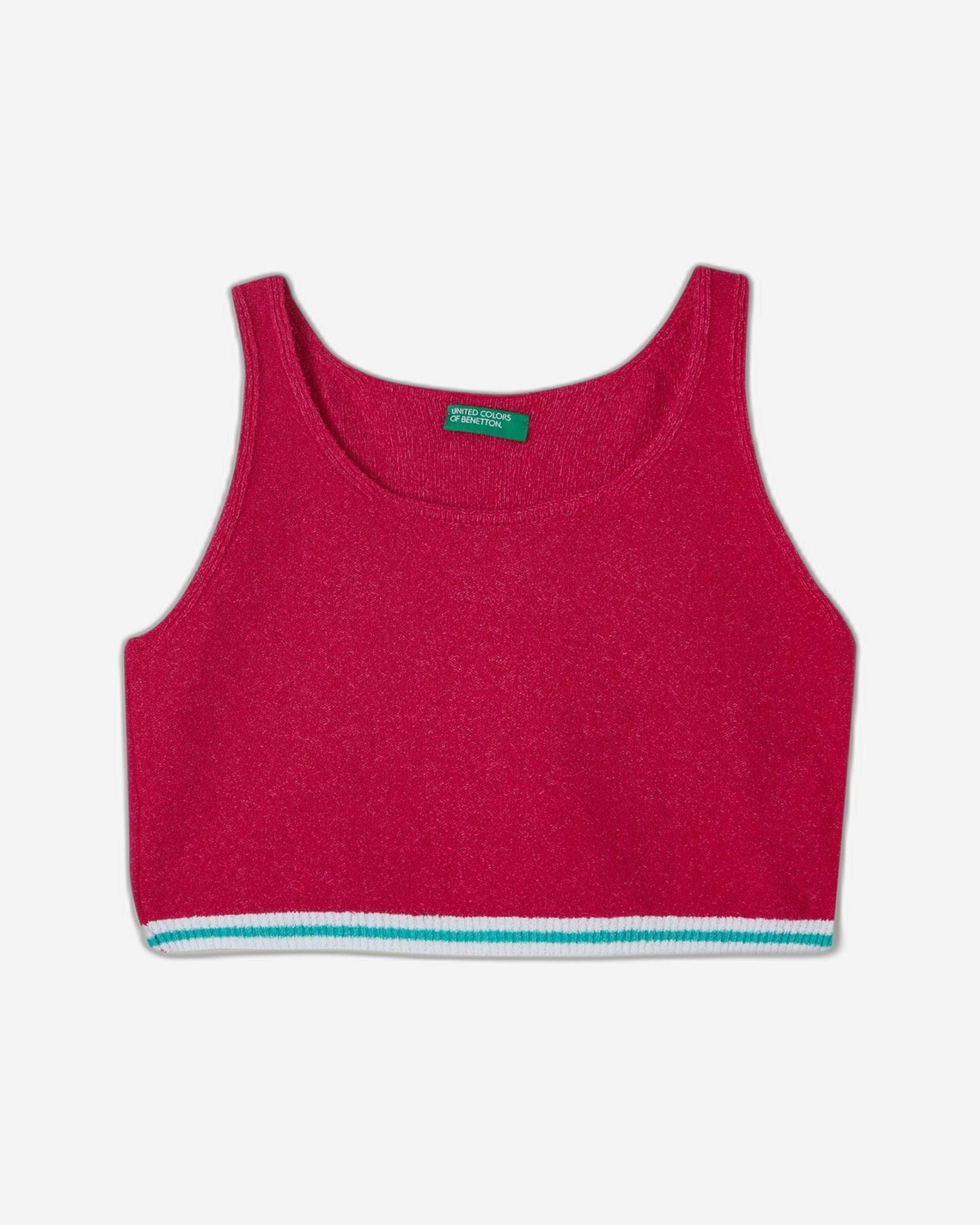 Short top in boucle yarn