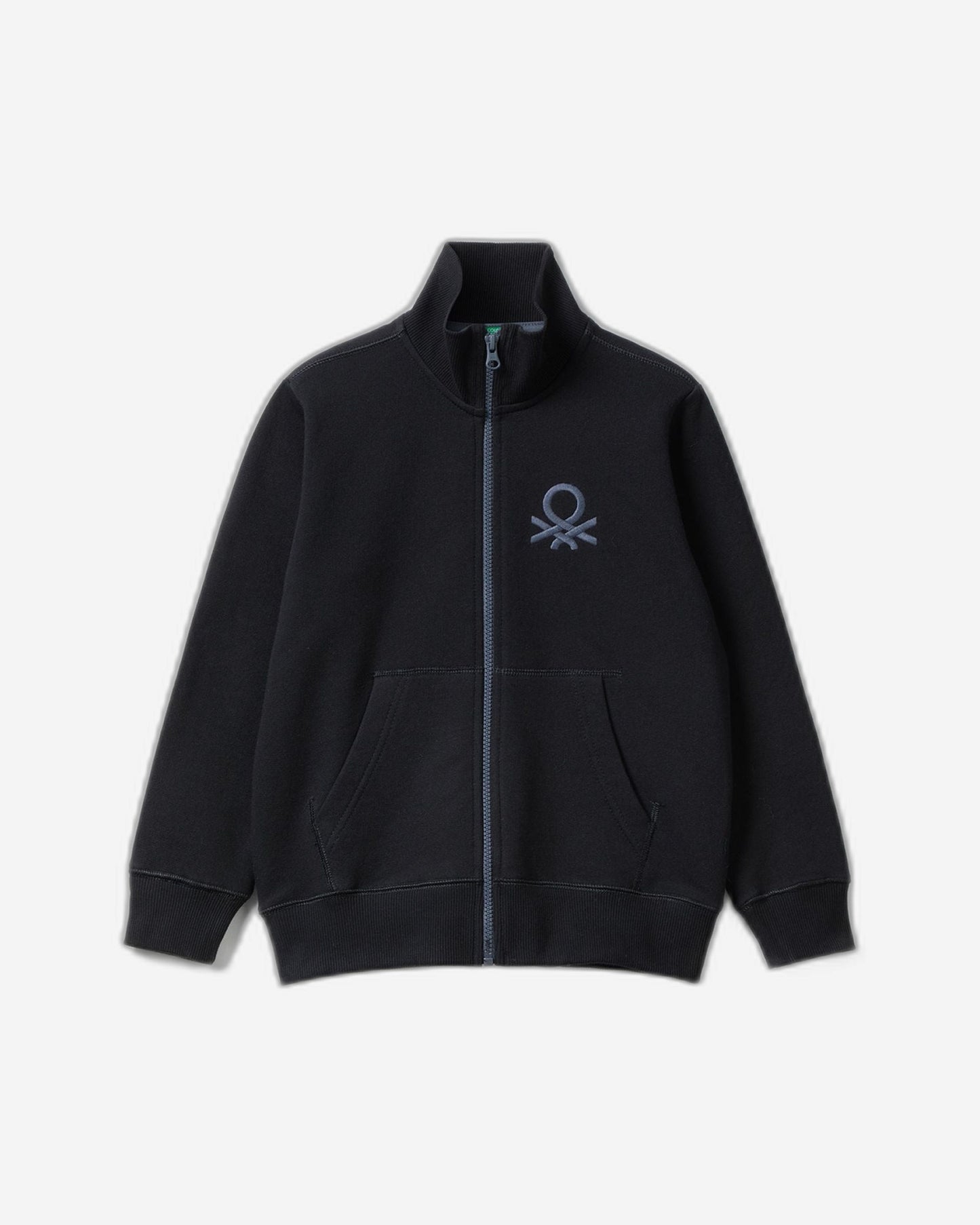 Pure cotton sweatshirt with zip