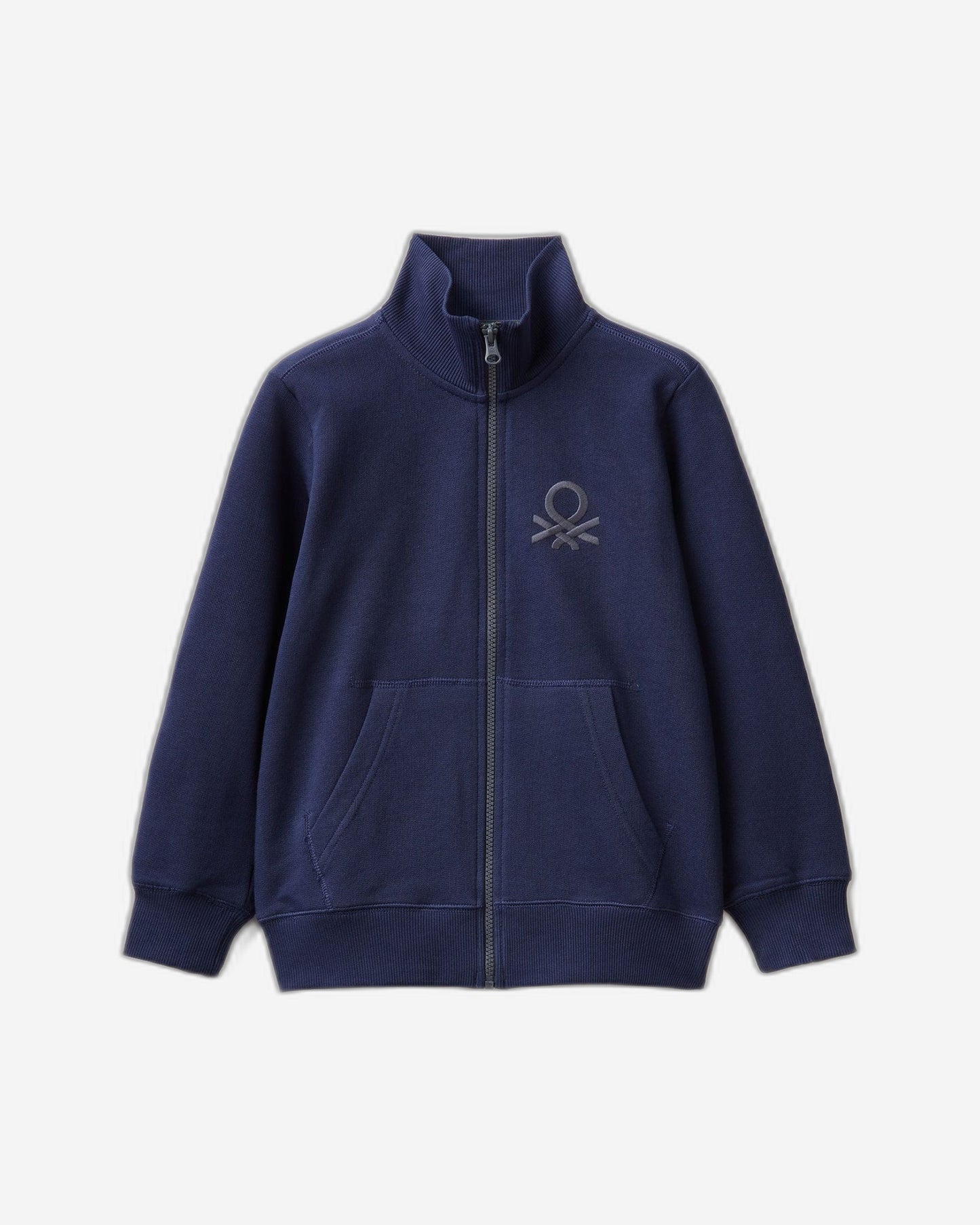 Pure cotton sweatshirt with zip