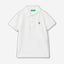 Short sleeve polo in organic cotton