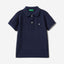 Short sleeve polo in organic cotton