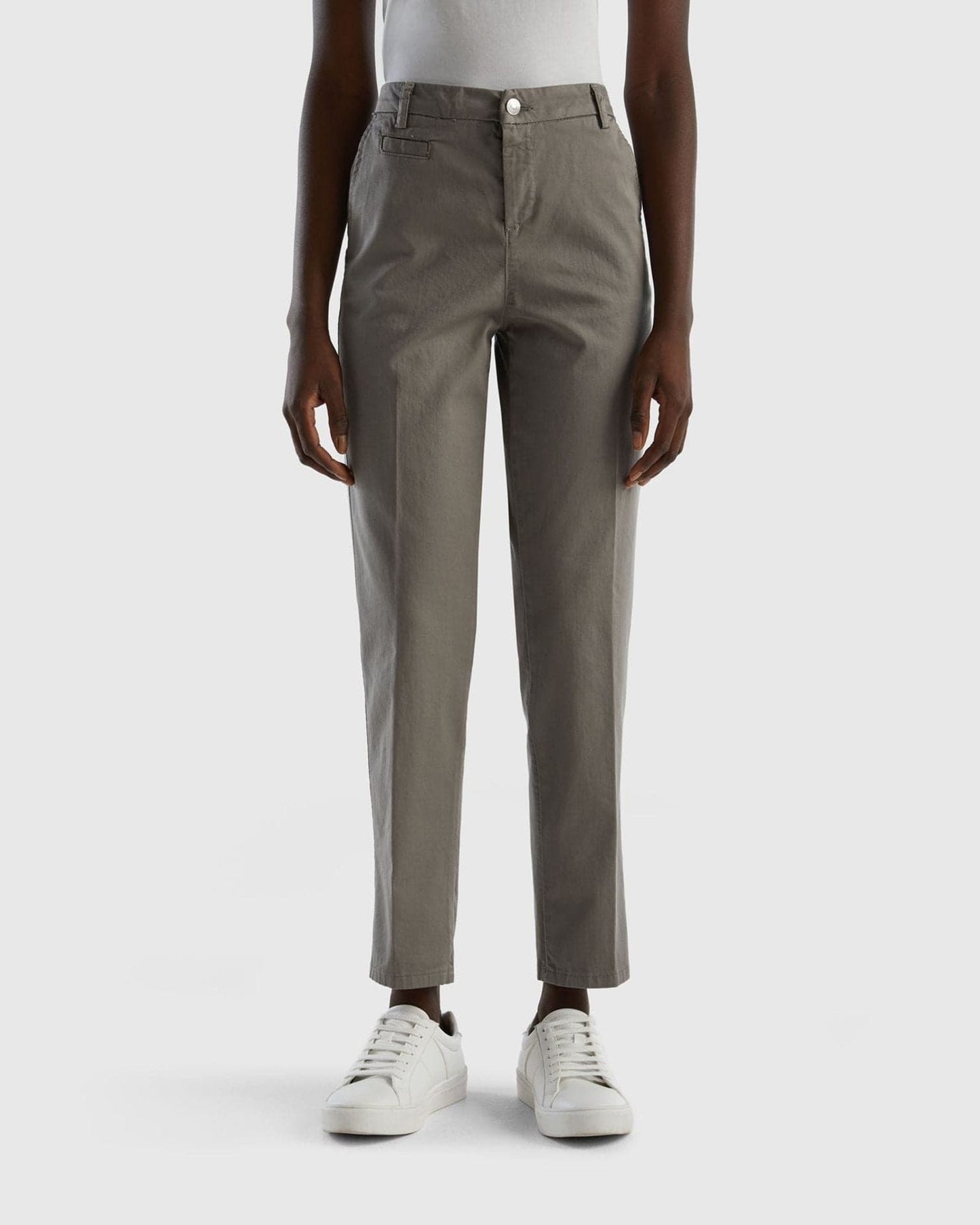 Slim fit cotton chinos