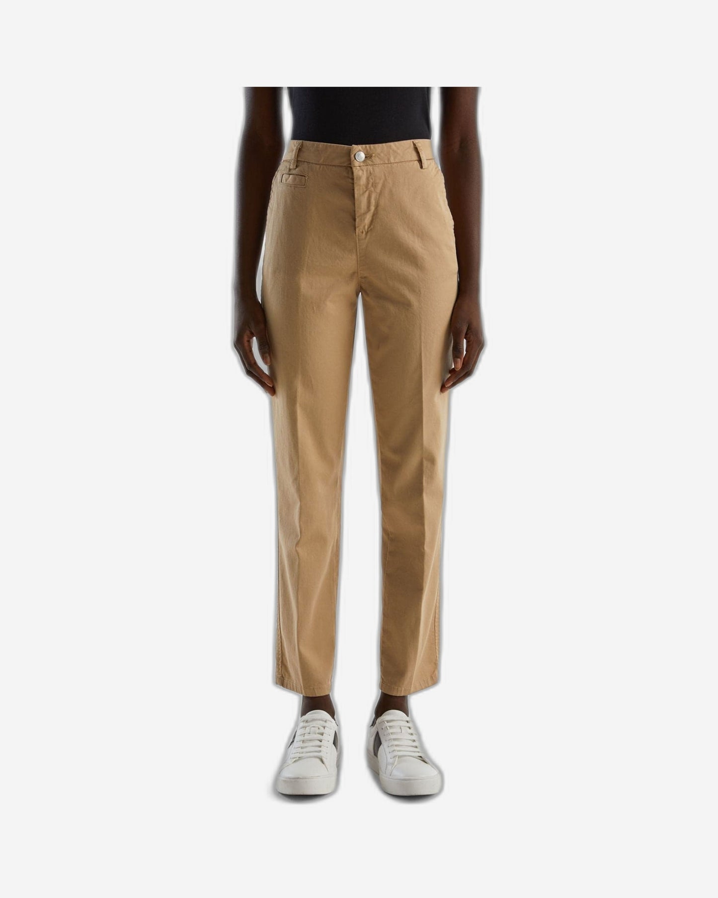 Slim fit cotton chinos