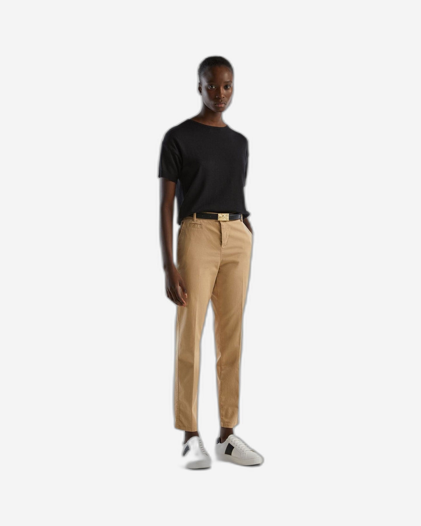 Slim fit cotton chinos