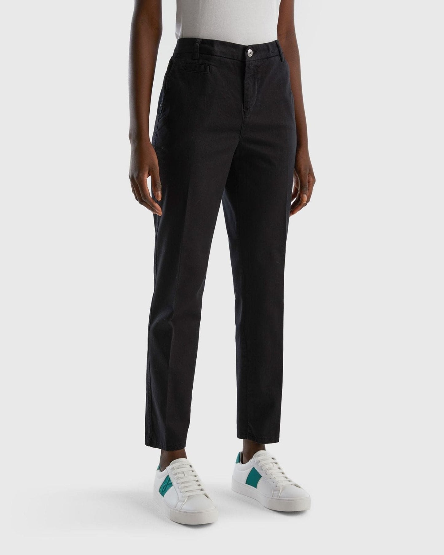 Slim fit cotton chinos