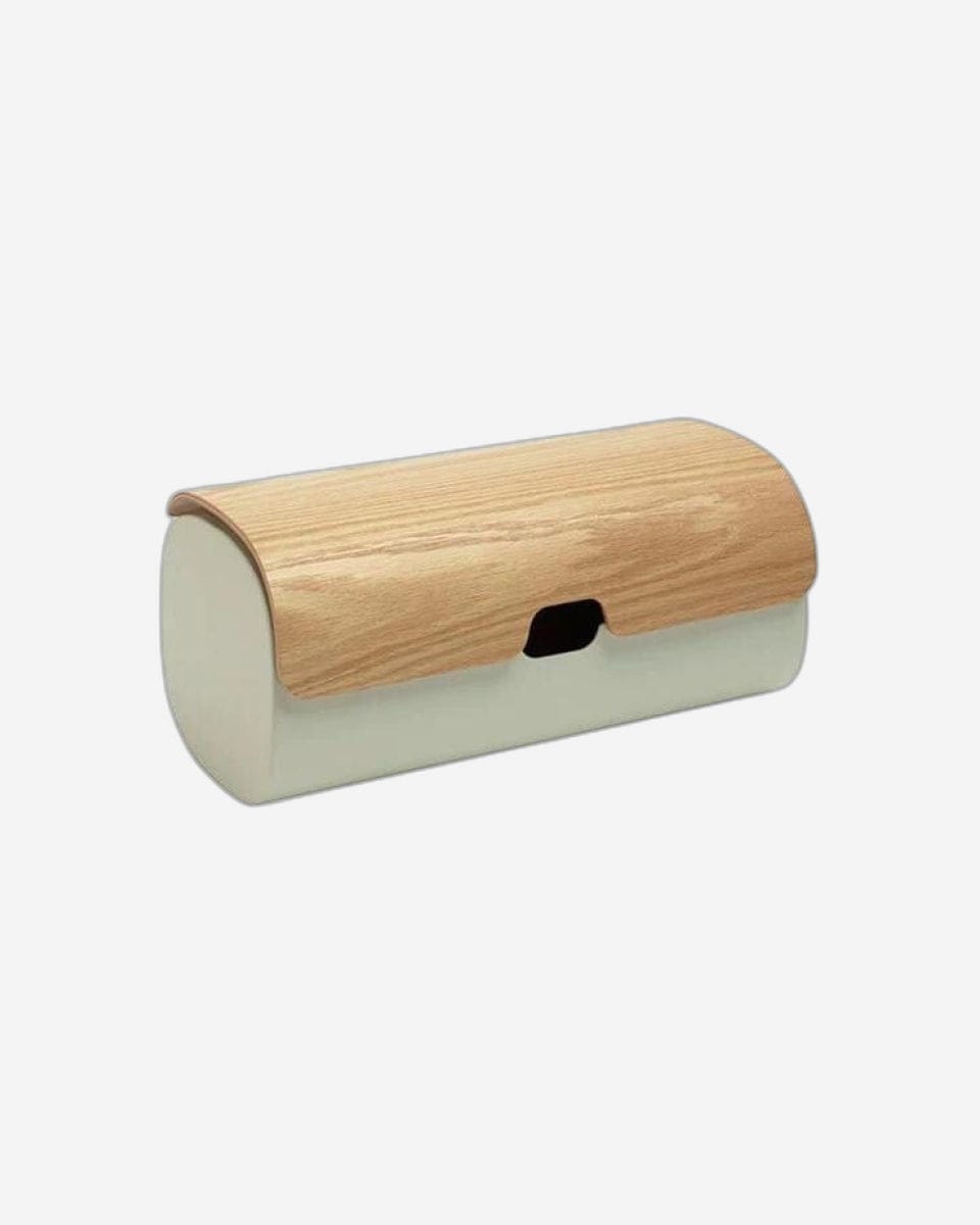 Legnoart Clibano Metal Bread Bin With Bented Oak Lid Bb-90K