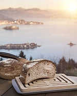 Legnoart Vitto Bread Cutting Board Light Ashwood/Tray Wood Fiber Bp-2