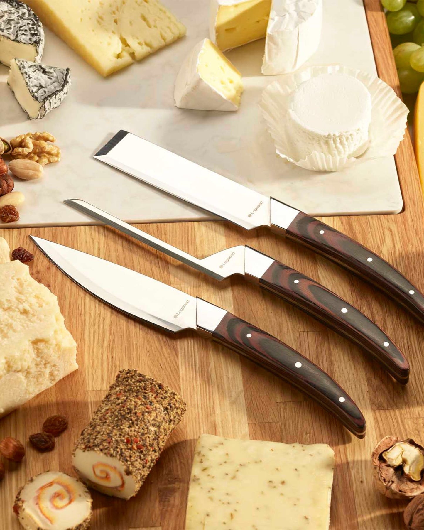 Legnoart Caseus Cheese Set With Dark Wood Handle Ck-40A