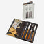 Legnoart Valais Cheese Tasting Cutlery Set Dark Handle Cs-10A
