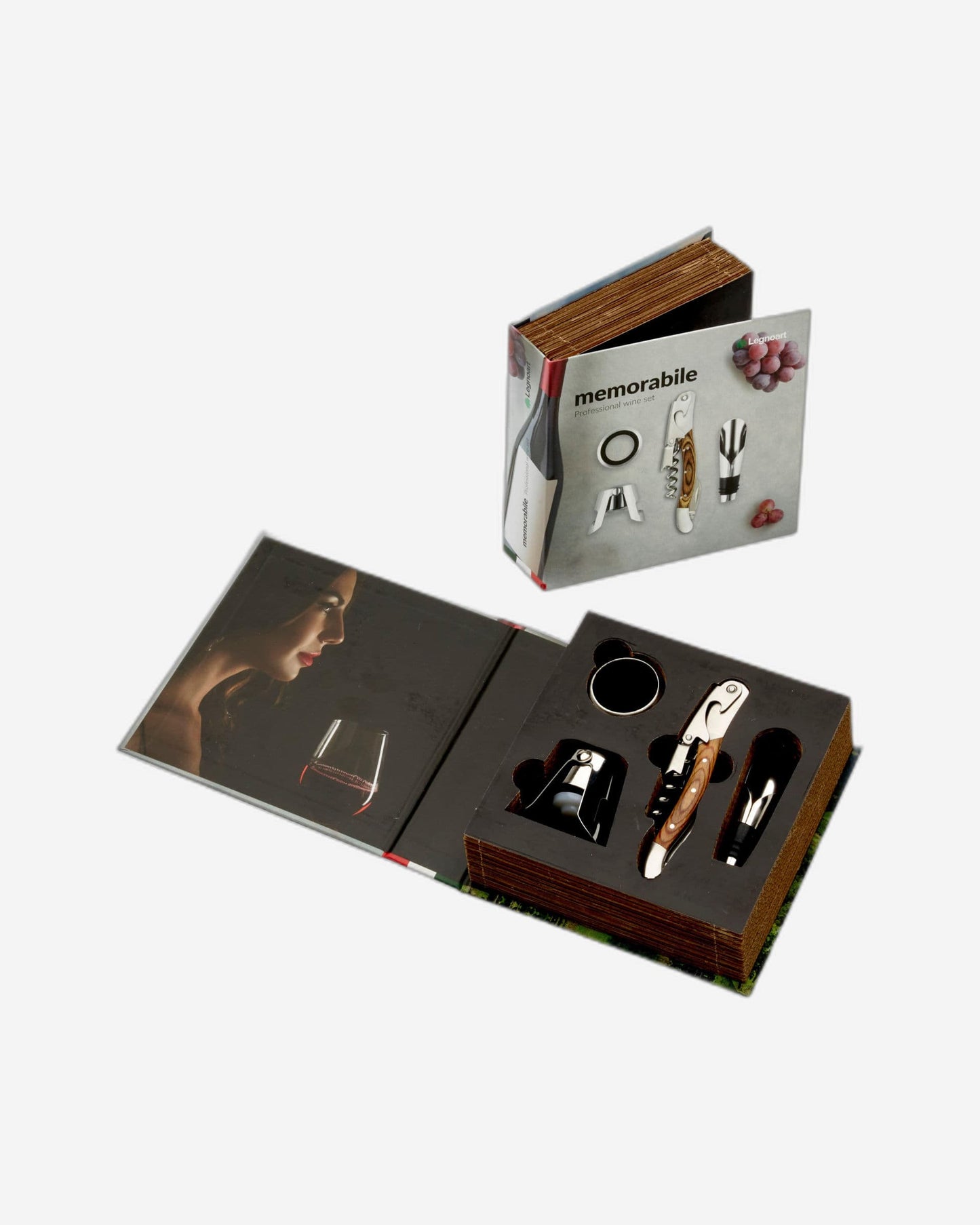 Legnoart Memorabile Wine Connoisseur Grand Set 4 Pcs Gs-4