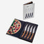 Legnoart Napoli Set Of 4 Pizza Knives Stainless Steel Dark Handle Pk-10A
